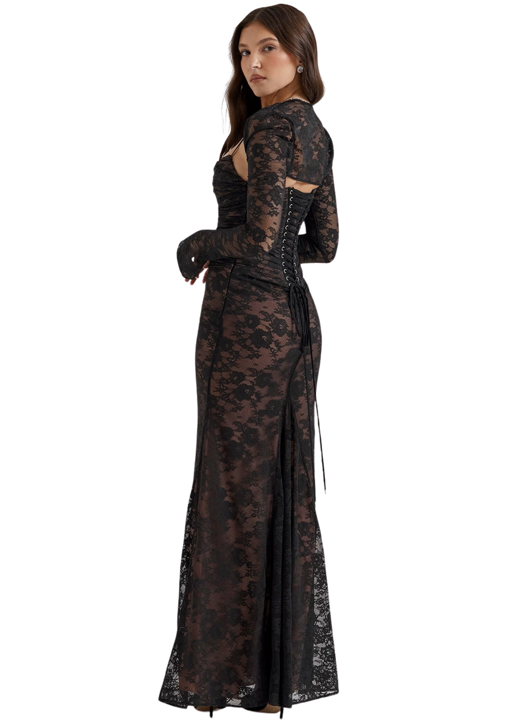 Lace Top & Dress Set – Party Wear