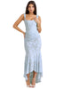 Elegant Fishtail Jacquard Dress