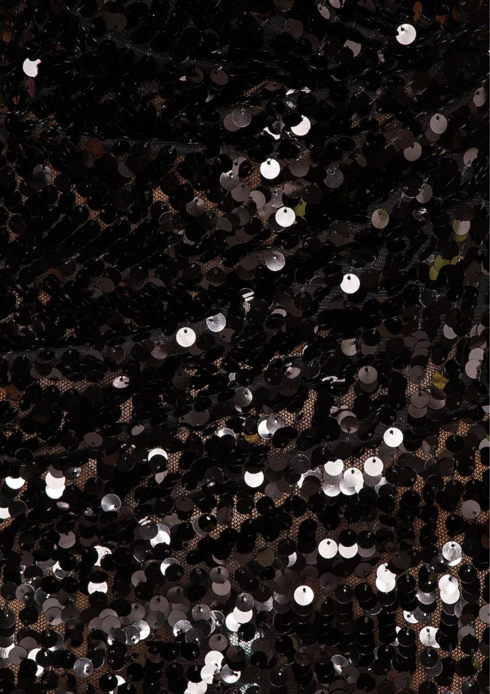 Black One-Shoulder Sequin Dress